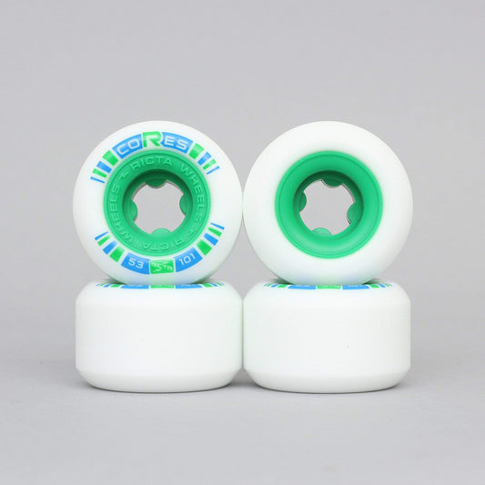 Ricta 53mm 101A Cores Skateboard Wheels White / Green