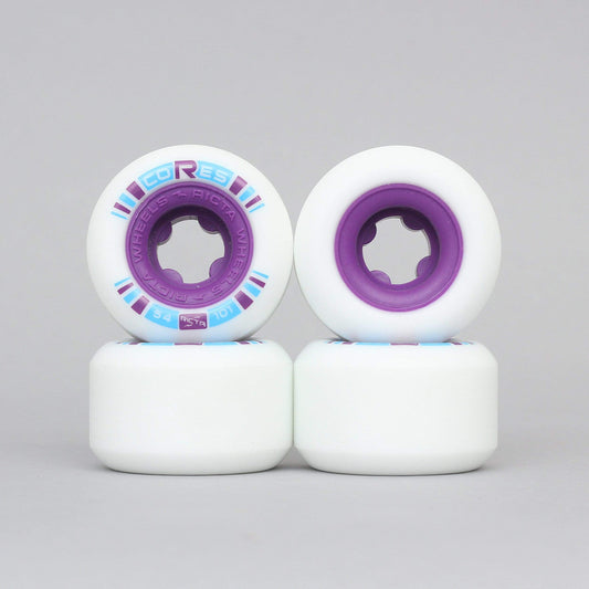 Ricta 54mm 101A Cores Skateboard Wheels White / Purple