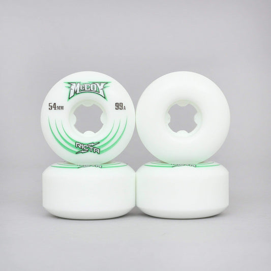 Ricta 54mm 99A Maurio McCoy Skateboard Wheels White / Green