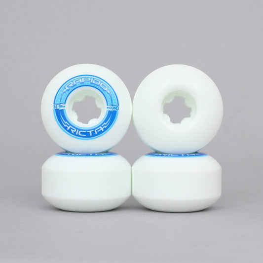 Ricta 56mm 101A Rapido Round Skateboard Wheels White