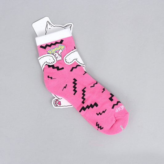 RIPNDIP Catch Em All Mid Socks Pink