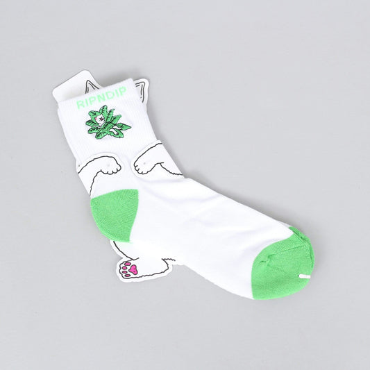 RIPNDIP Tucked In Socks White/Green