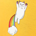 Load image into Gallery viewer, RIPNDIP Double Nerm Rainbow Longsleeve T-Shirt Gold
