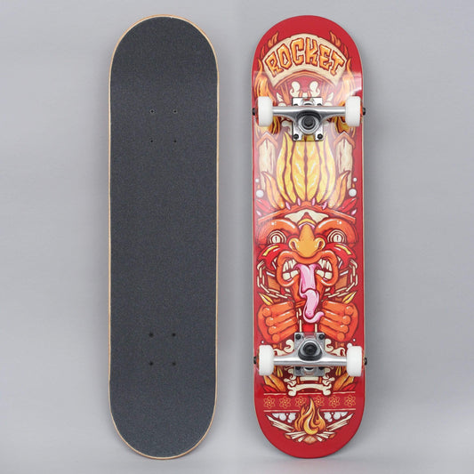 Rocket 7.75 Chief Pile-Up Complete Skateboard Red