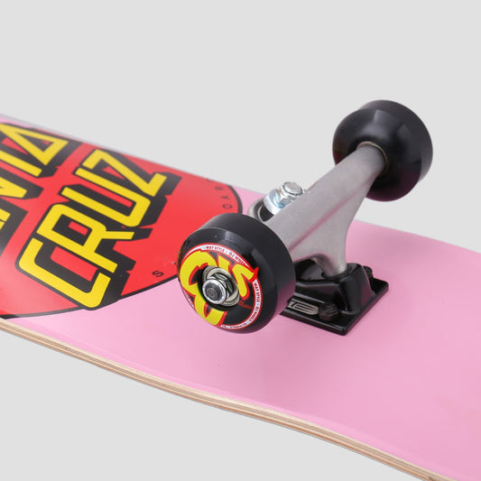 Santa Cruz 7.5 Classic Dot Micro Sk8 Complete Skateboard Pink