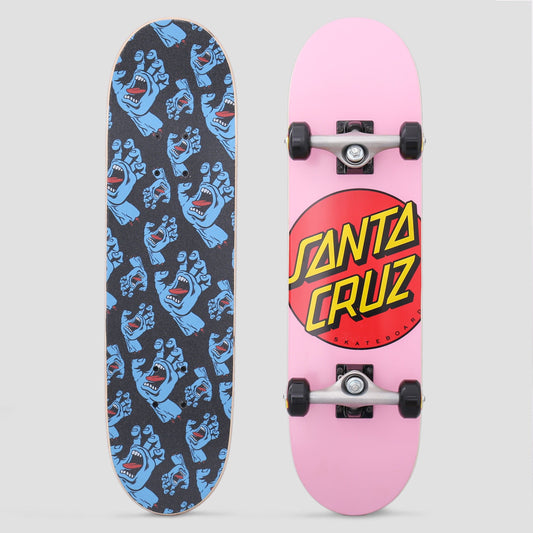 Santa Cruz 7.5 Classic Dot Micro Sk8 Complete Skateboard Pink
