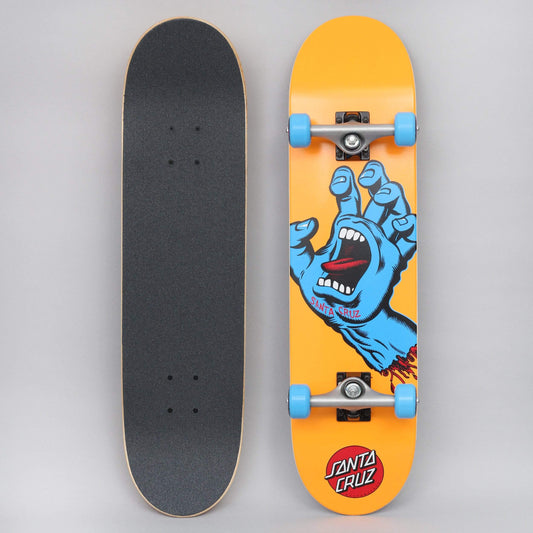 Santa Cruz 7.80 Screaming Hand Complete Skateboard Orange / Blue