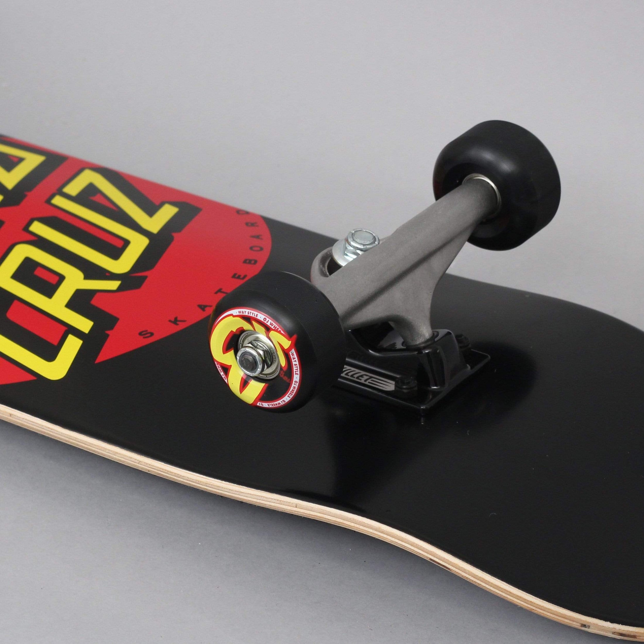 Santa Cruz 8.0 Classic Dot Complete Skateboard Black / Red