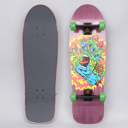 Santa Cruz 9.7 Toxic Hand Complete Skateboard Cruiser Purple