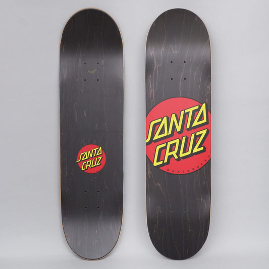 Santa Cruz 8.25 Classic Dot Skateboard Deck Black / Red