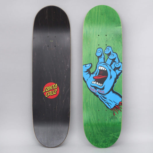 Santa Cruz 8.8 Screaming Hand Skateboard Deck Green / Blue