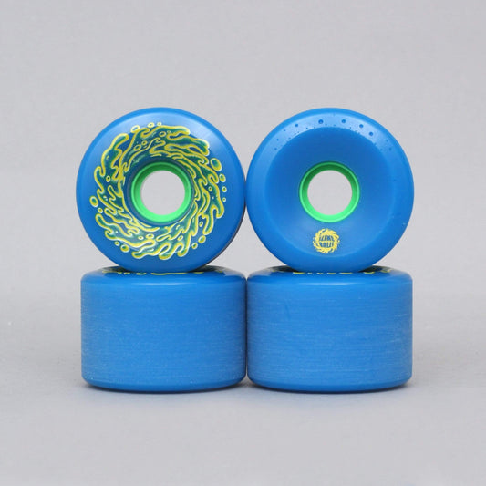 Santa Cruz 66mm 78A Slime Balls OG Slime Skateboard Wheels Blue / Green