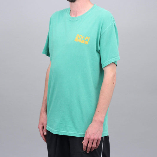 Sci-Fi Fantasy Generic Mandarin T-Shirt Jade