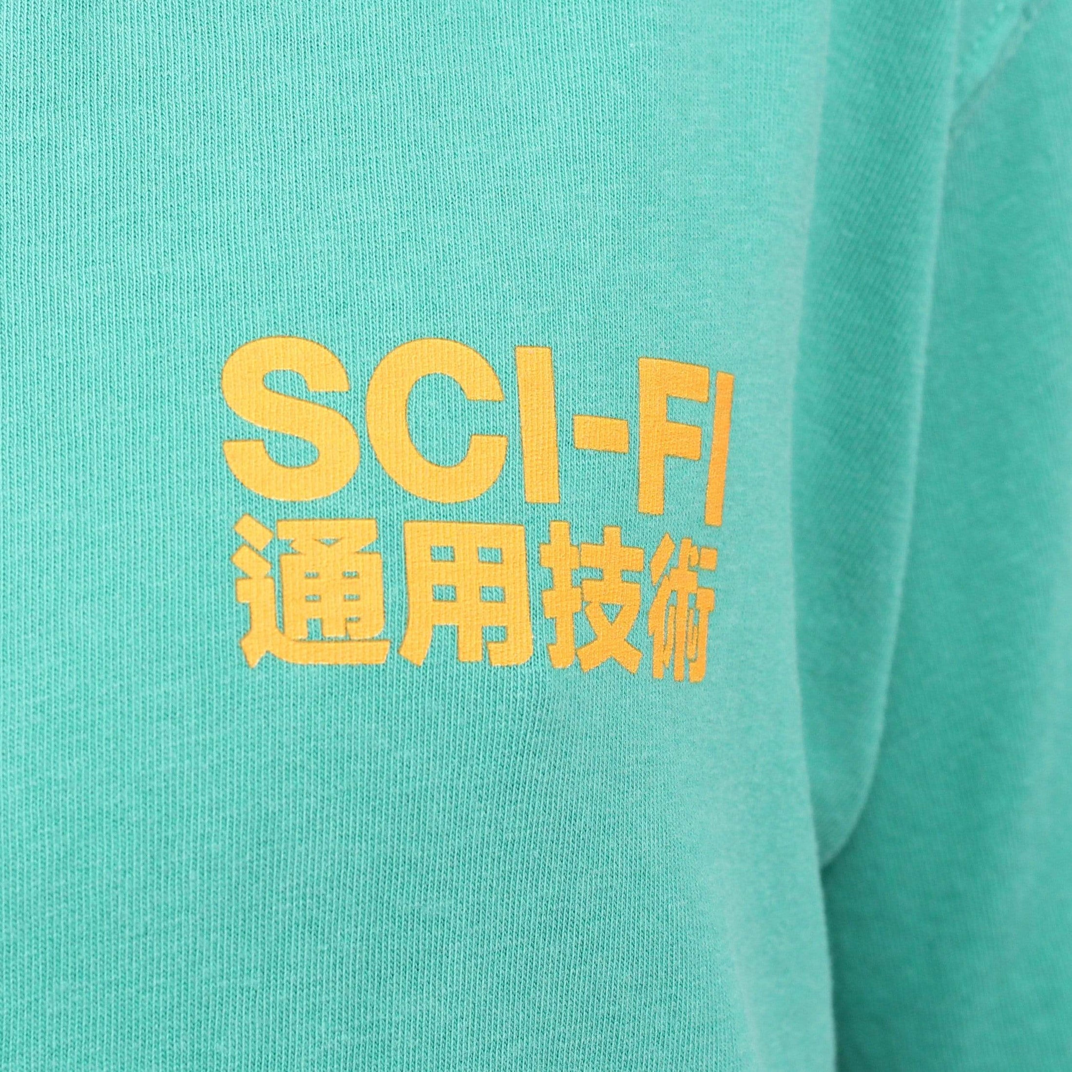 Sci-Fi Fantasy Generic Mandarin T-Shirt Jade
