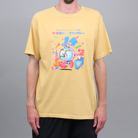 Sci-Fi Fantasy Time Travel T-Shirt Mustard
