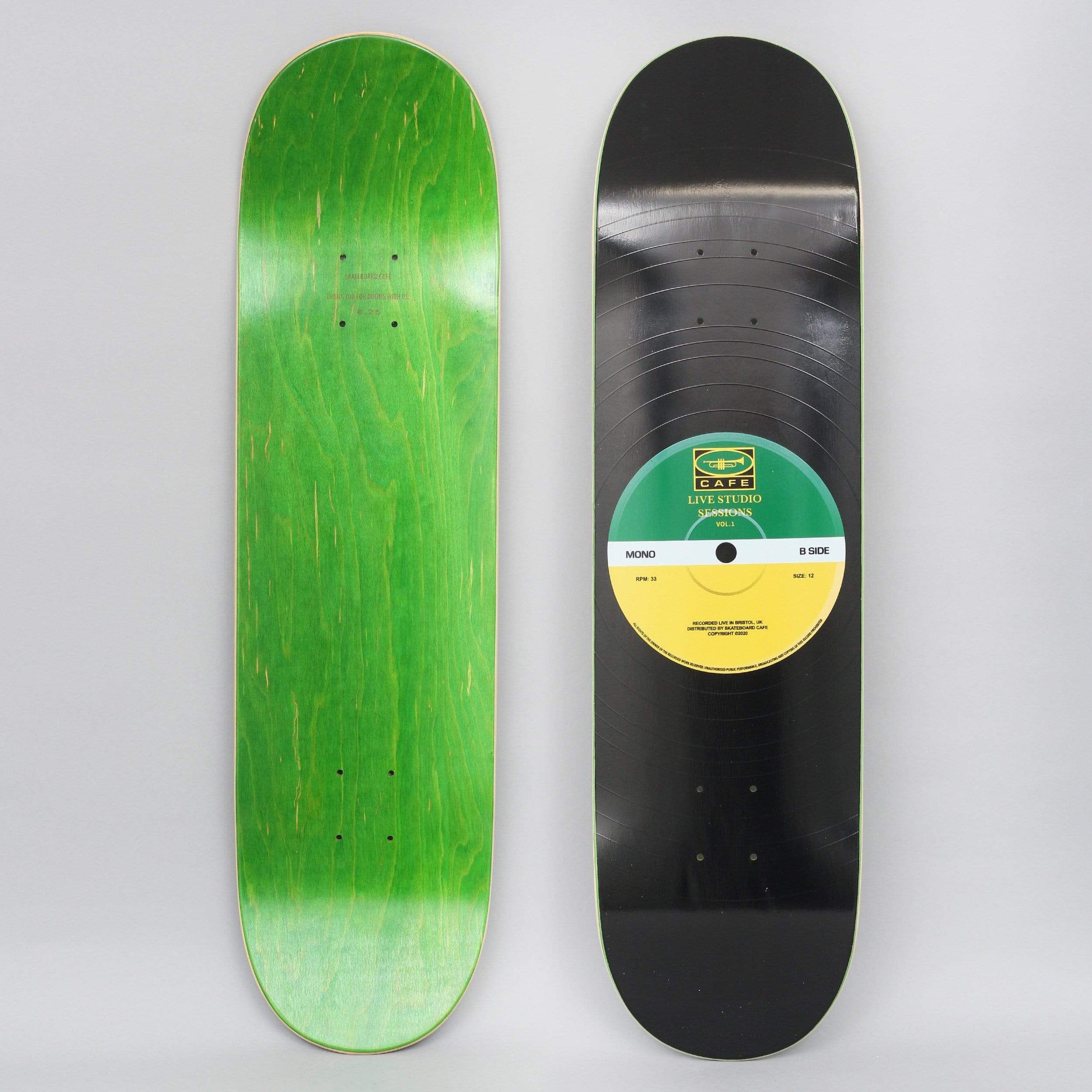 Skateboard Cafe 8.25 45 Skateboard Deck Green / Yellow