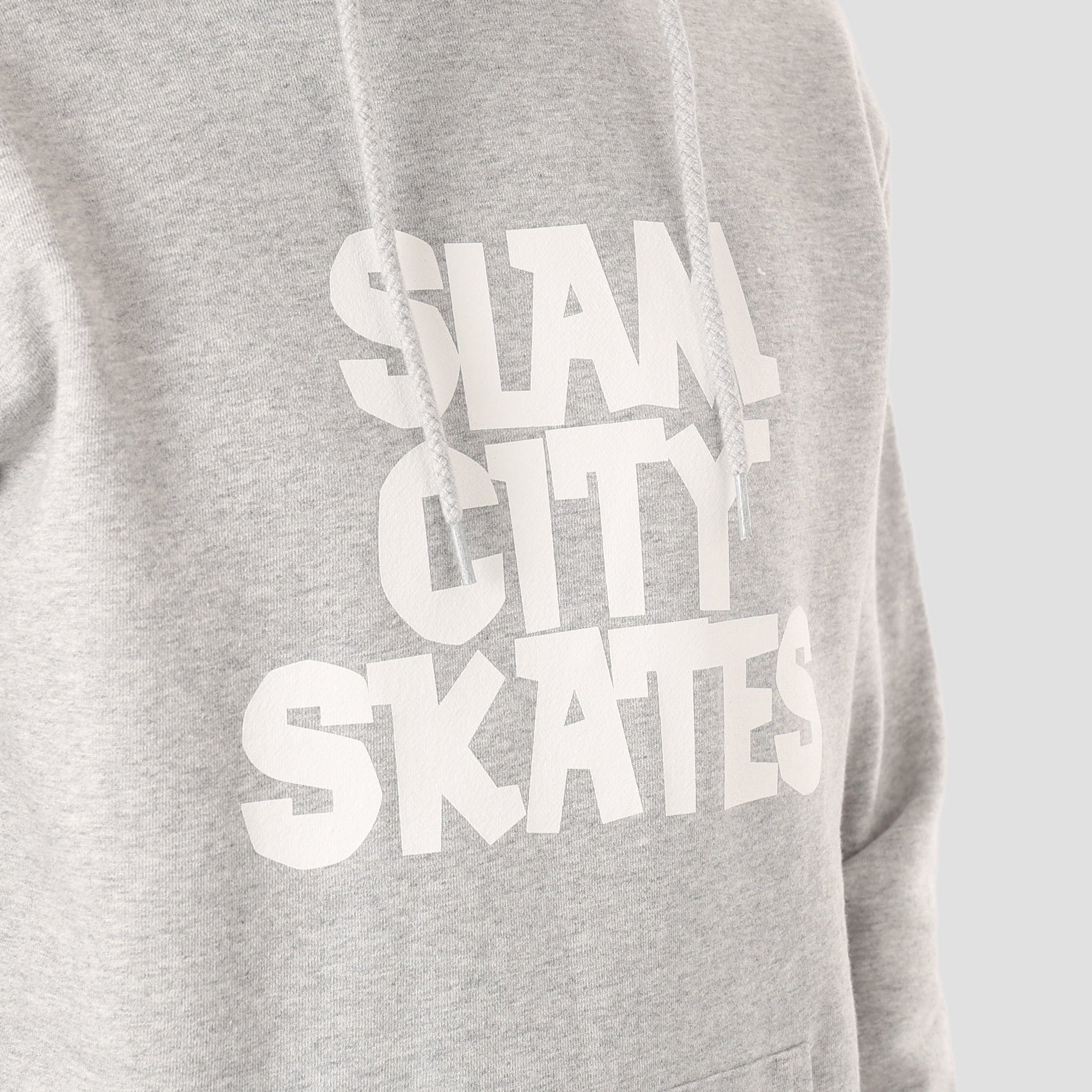 Slam City Skates Classic Logo Hood Heather Grey