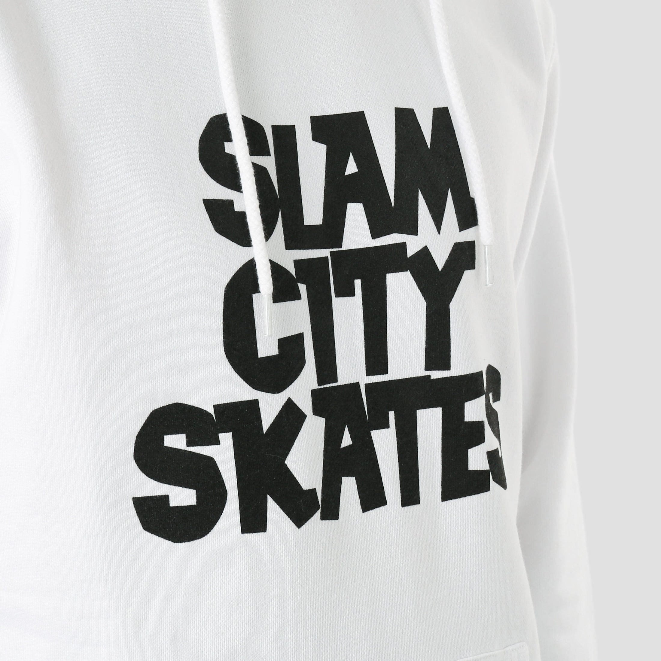 Slam City Skates Classic Logo Hood White