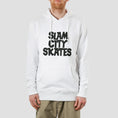 Load image into Gallery viewer, Slam City Skates Classic Logo Hood White
