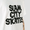 Load image into Gallery viewer, Slam City Skates Classic Logo T-Shirt White
