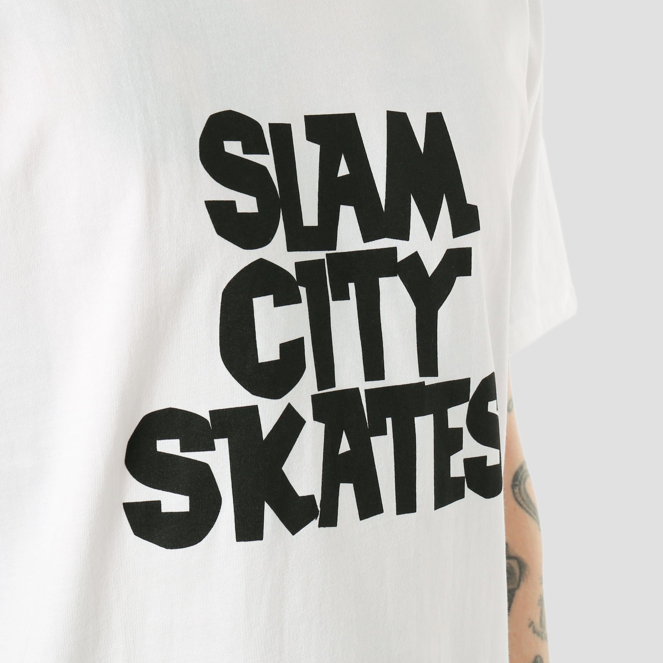 Slam City Skates Classic Logo T-Shirt White