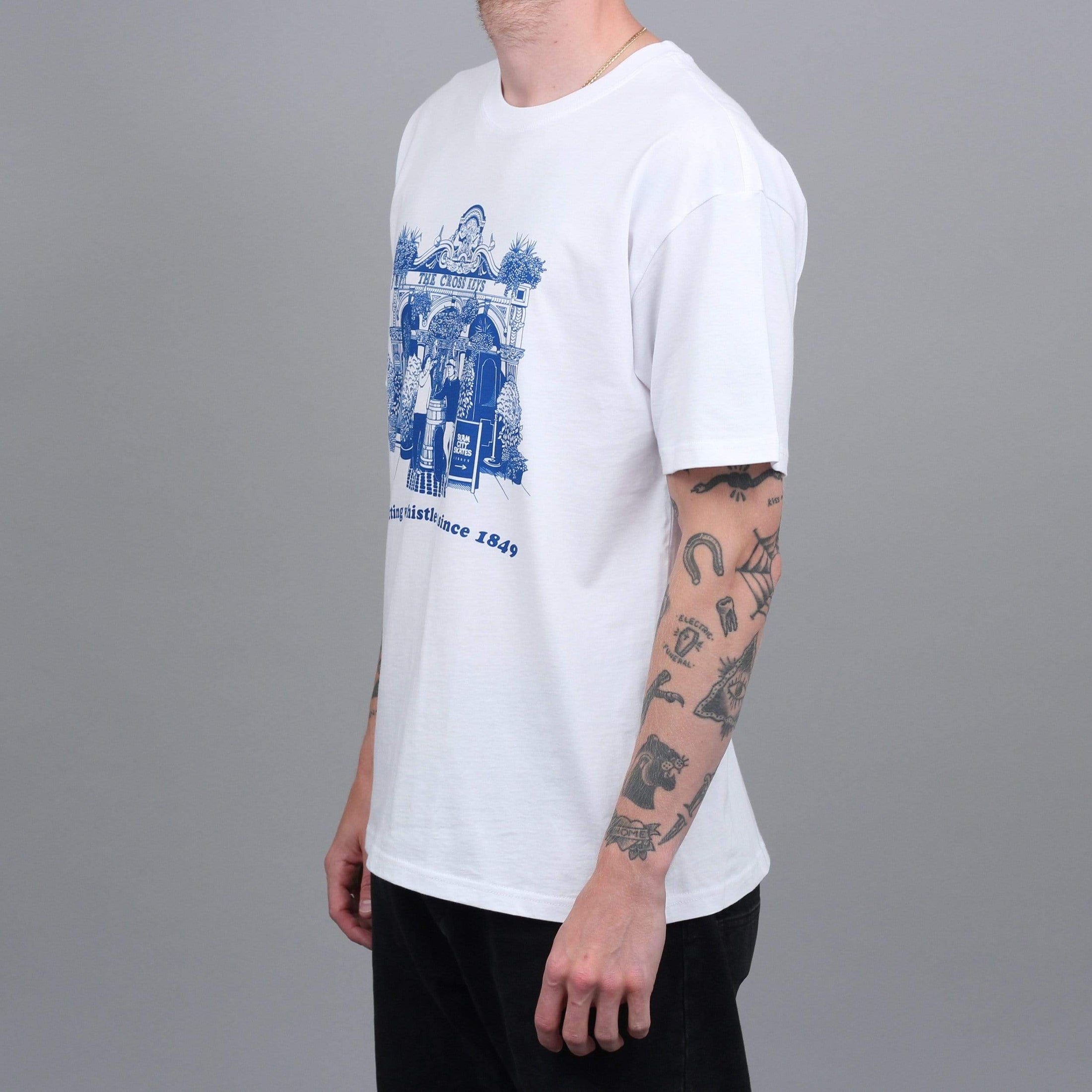 Slam City Skates Keys T-Shirt White