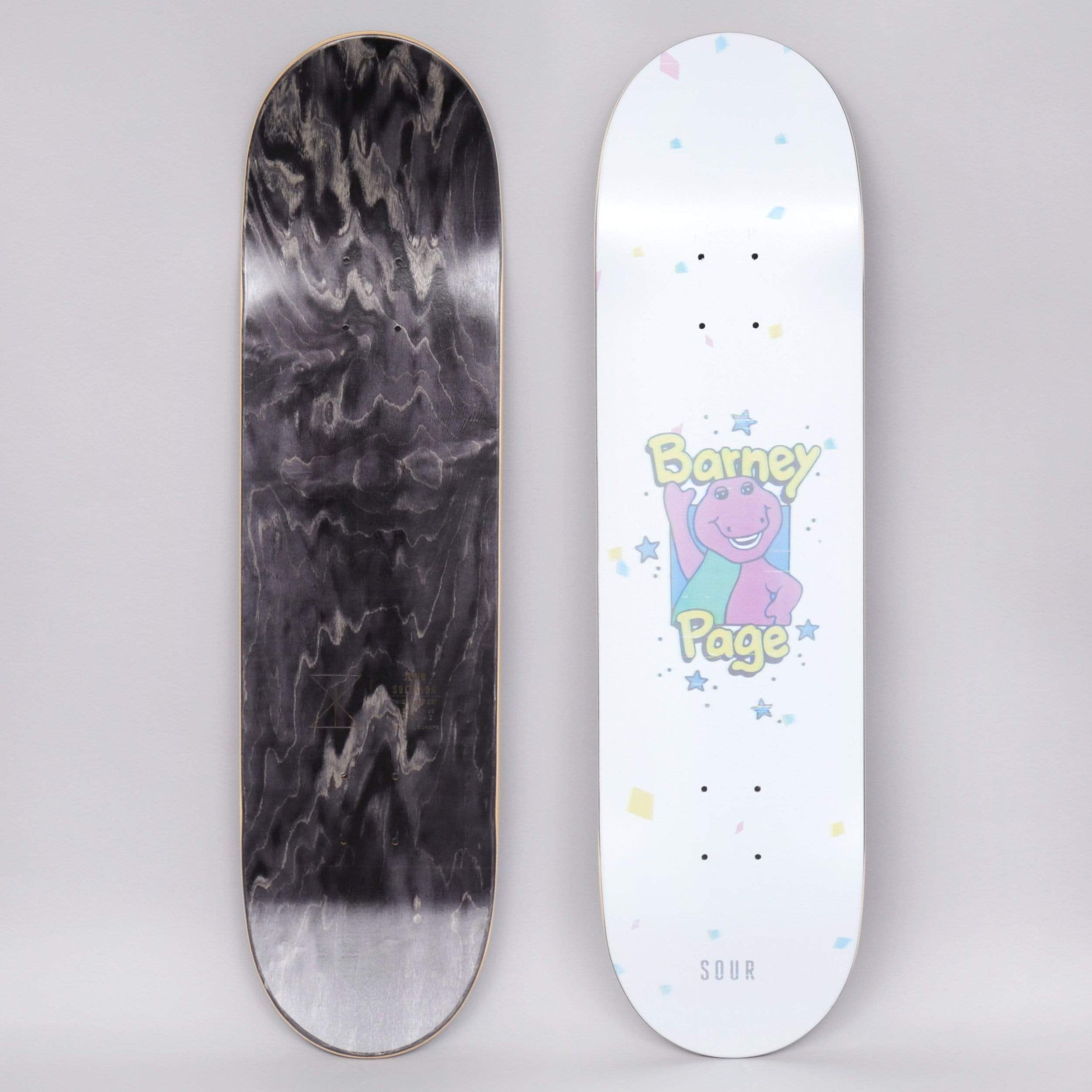 Sour 8.25 Barney Page And Friends Skateboard Deck White