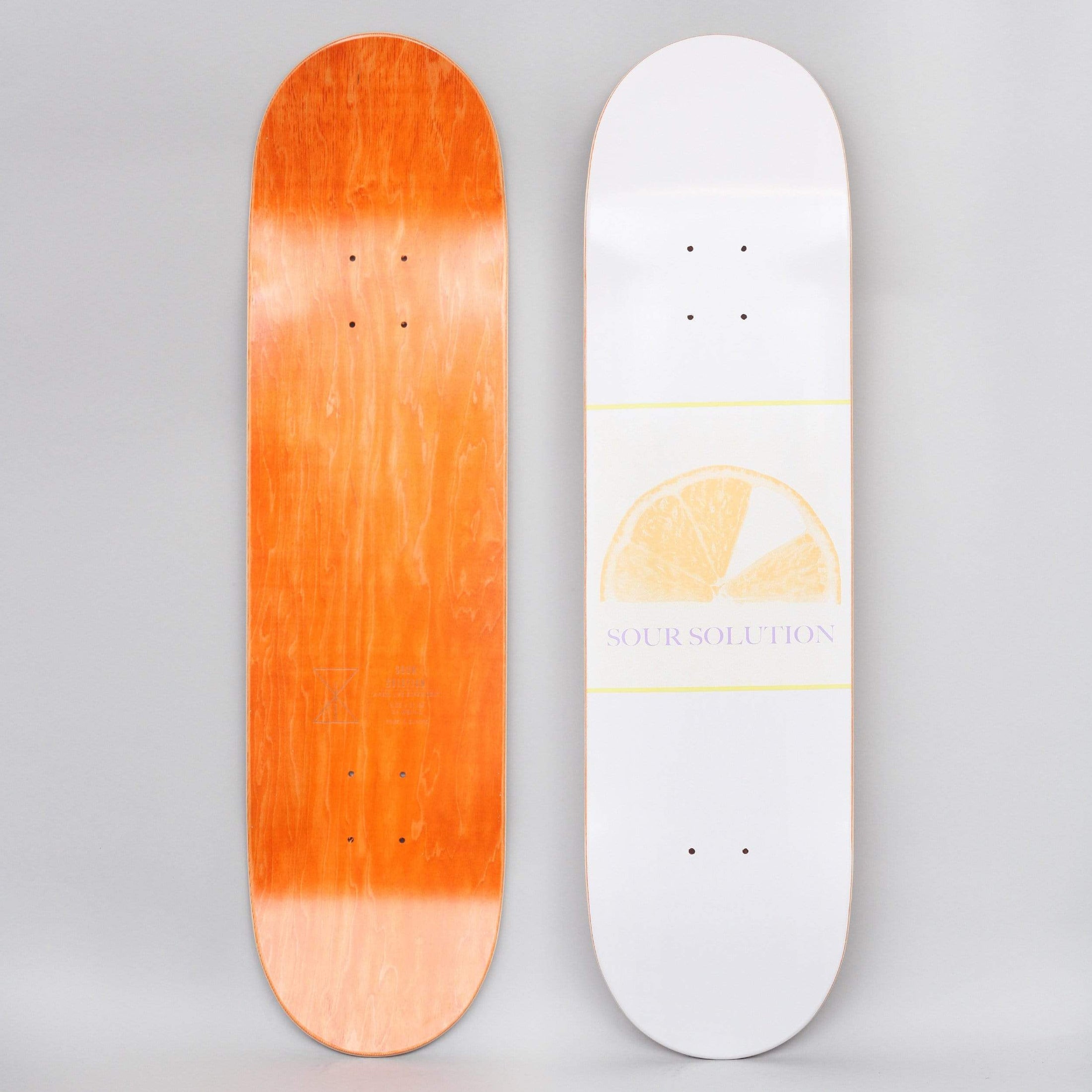 Sour 8.25 Citrus Grape Skateboard Deck White