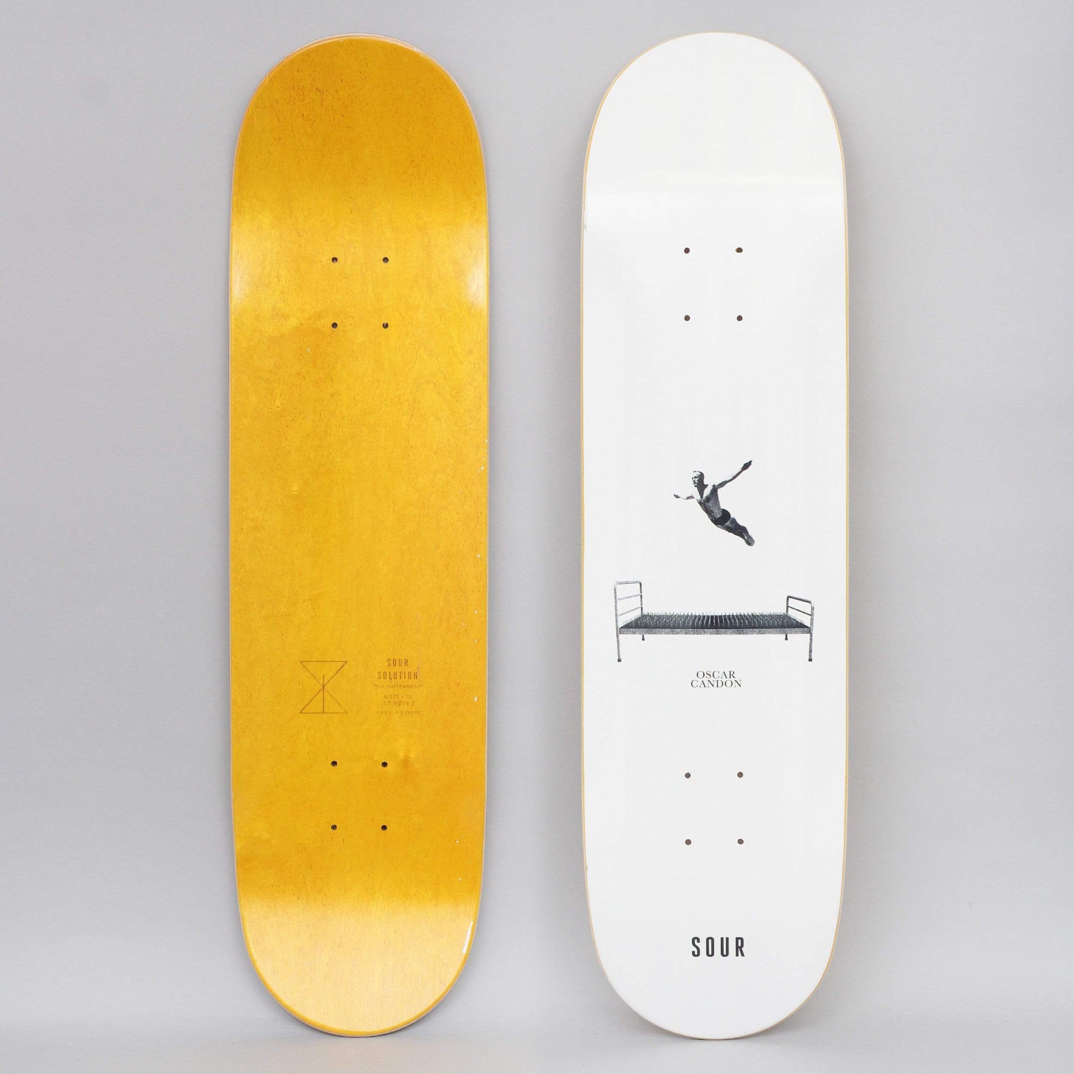 Sour 8.375 Oscar Bed Of Nails Skateboard Deck White