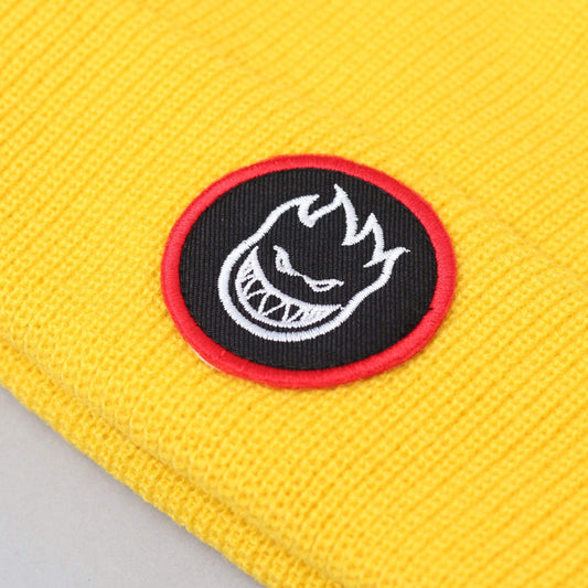 Spitfire Bighead Circle Patch Beanie Yellow