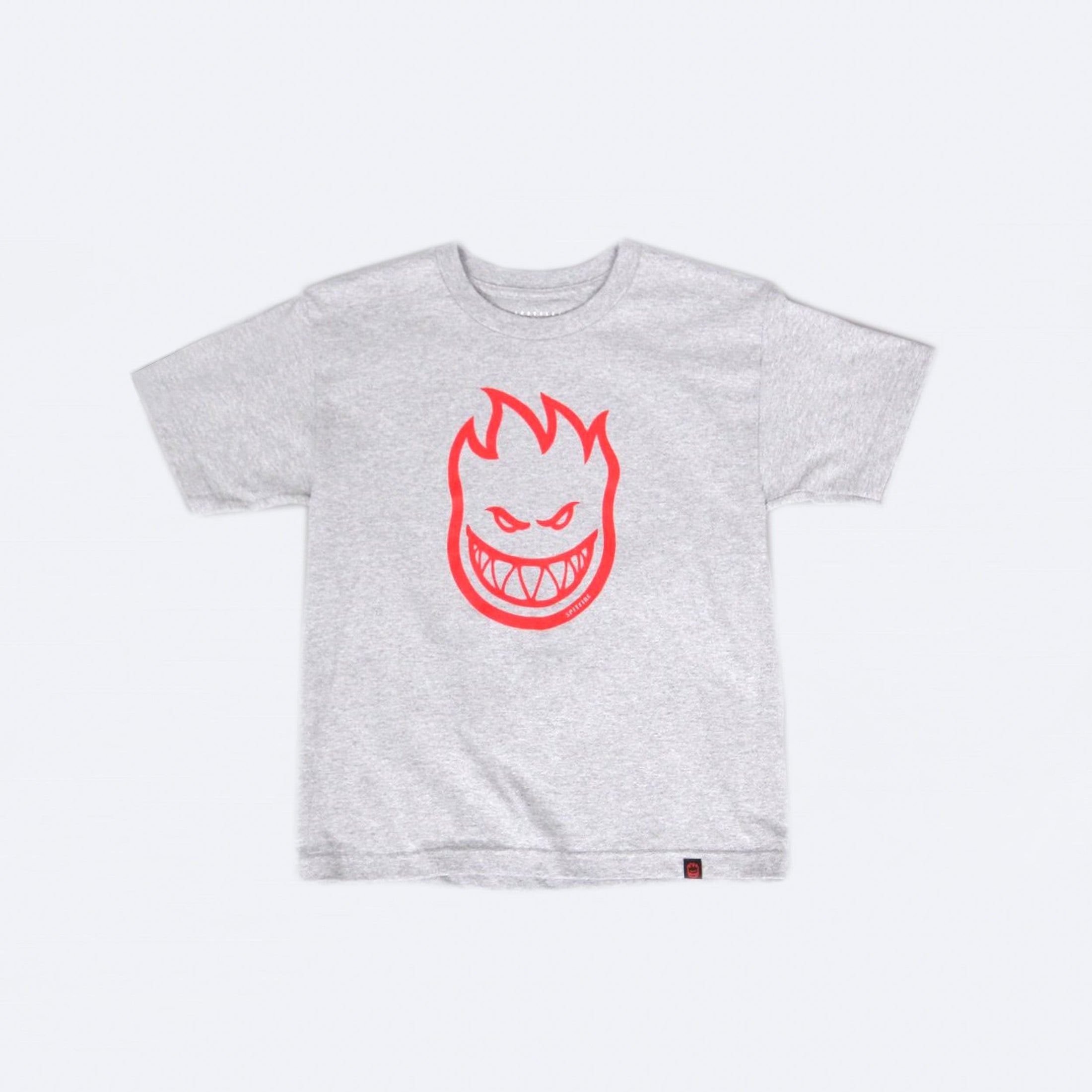 Spitfire Bighead Youth T-Shirt Athletic Heather / Red