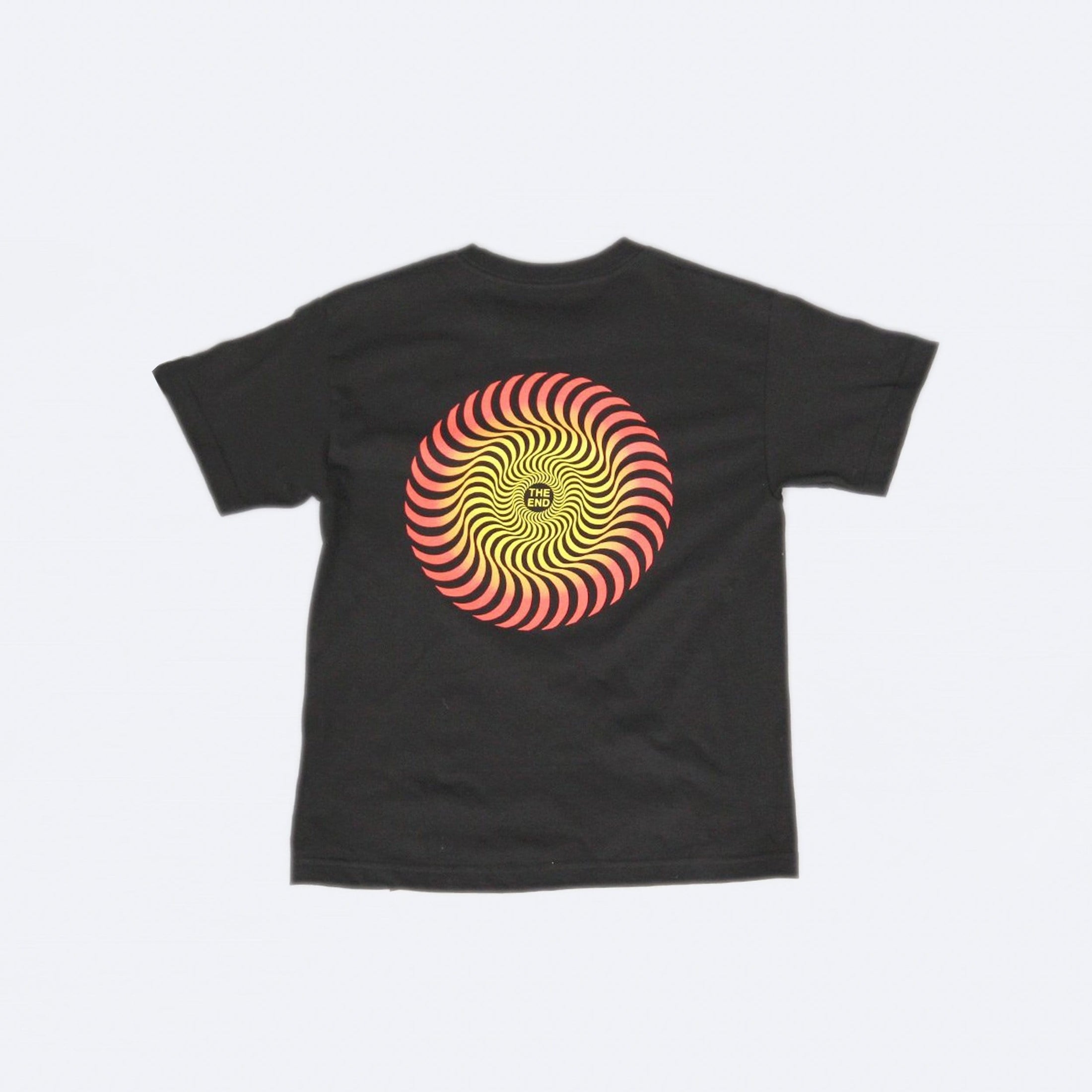 Spitfire Classic Swirl Youth T-Shirt Fade Black / Red / Yellow