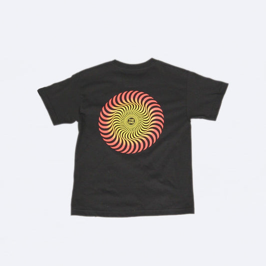Spitfire Classic Swirl Youth T-Shirt Fade Black / Red / Yellow