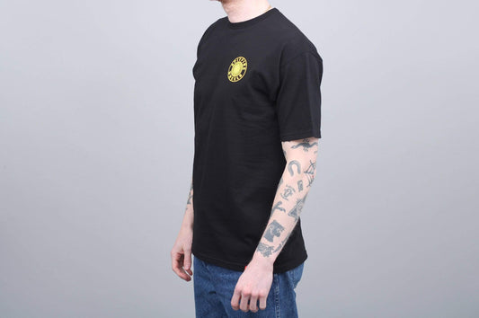 Spitfire OG Circle Ouline T-Shirt Black / Yellow
