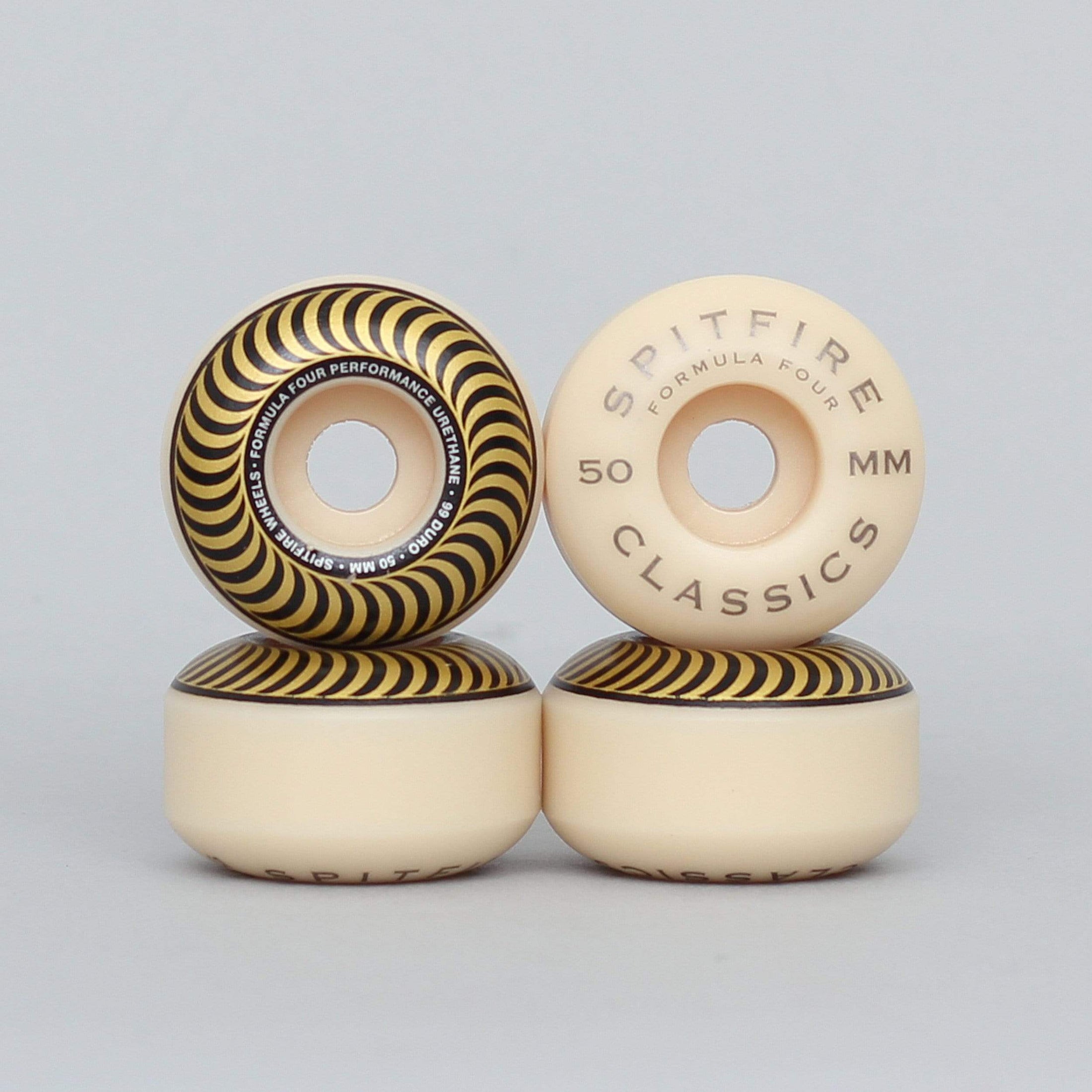 Spitfire 50mm 99DU Formula Four Classics Wheels Natural / Bronze