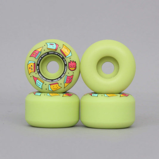 Spitfire 53mm 99DU Formula Four Skate Like A Girl Skateboard Wheels Glow
