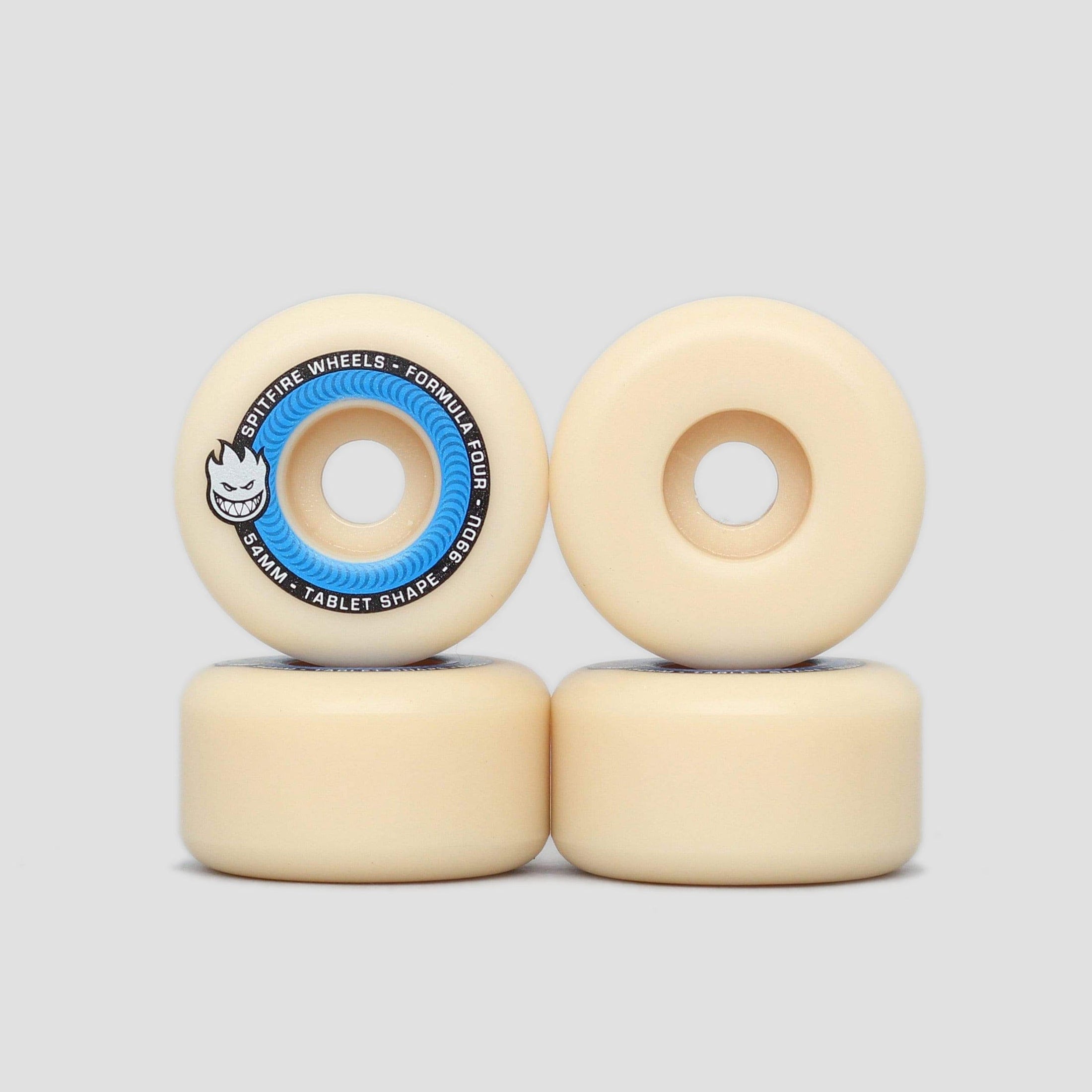Spitfire 54mm 99DU Formula Four Tablet Wheels Natural
