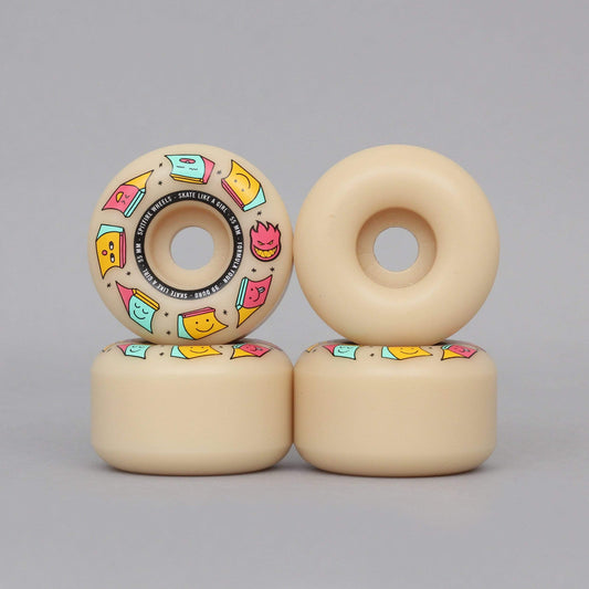 Spitfire 55mm 99DU Formula Four Skate Like A Girl Skateboard Wheels Natural