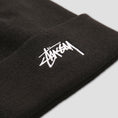 Load image into Gallery viewer, Stussy Stock Cuff Beanie Black
