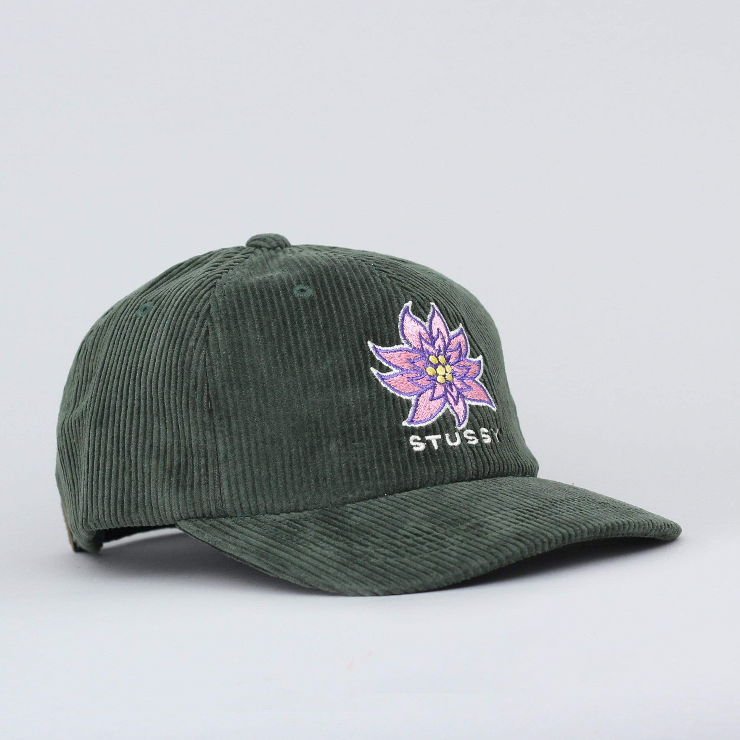 Stussy Laguna Flower Low Pro Cap Green – Slam City Skates