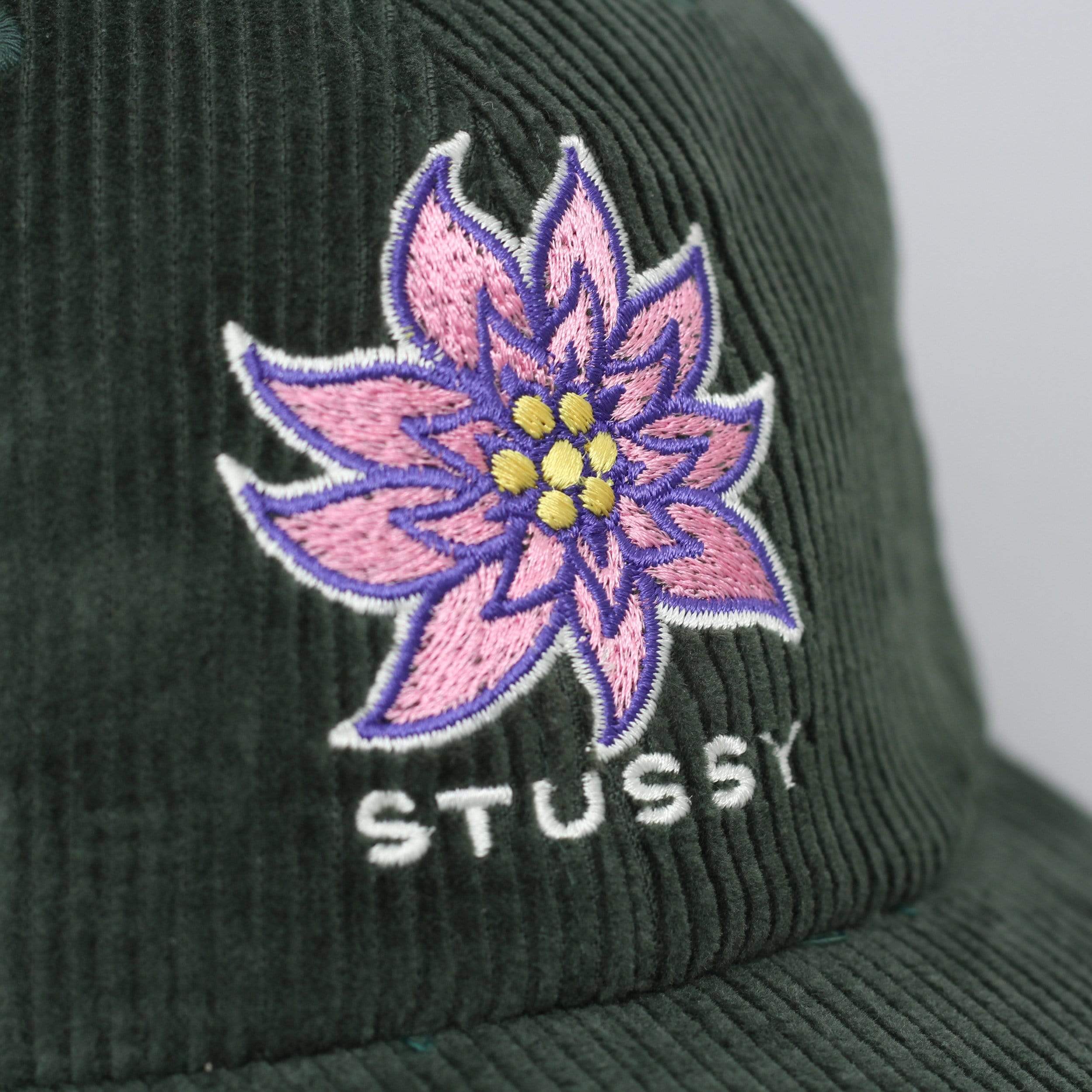 Stussy Laguna Flower Low Pro Cap Green – Slam City Skates