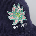 Load image into Gallery viewer, Stussy Laguna Flower Low Pro Cap Navy
