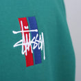 Load image into Gallery viewer, Stussy 2 Bar Stock App Crew Green
