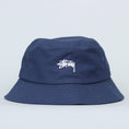 Load image into Gallery viewer, Stussy Stock Bucket Hat Navy
