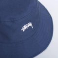 Load image into Gallery viewer, Stussy Stock Bucket Hat Navy
