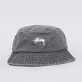 Load image into Gallery viewer, Stussy Stock Washed Bucket Hat Black

