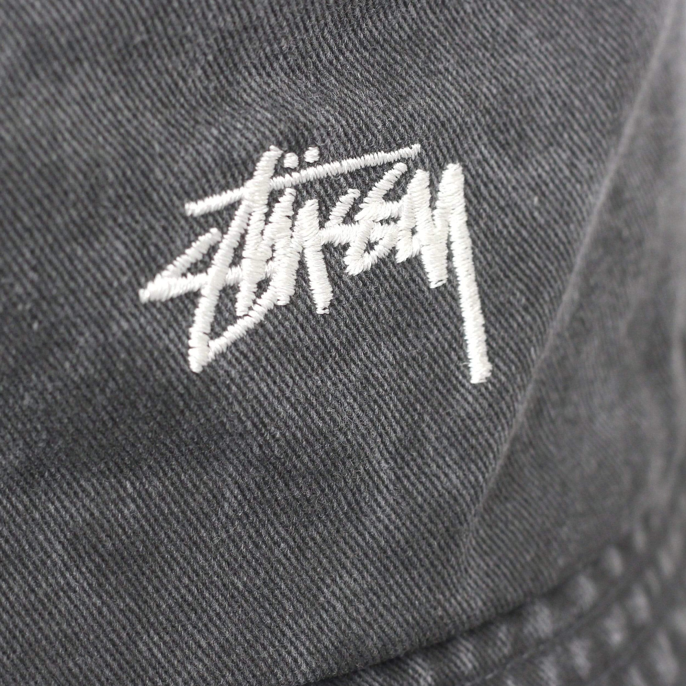 Stussy Stock Washed Bucket Hat Black