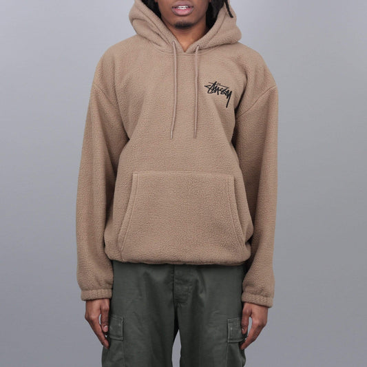 Stussy Bronson Polar Fleece Hood Taupe