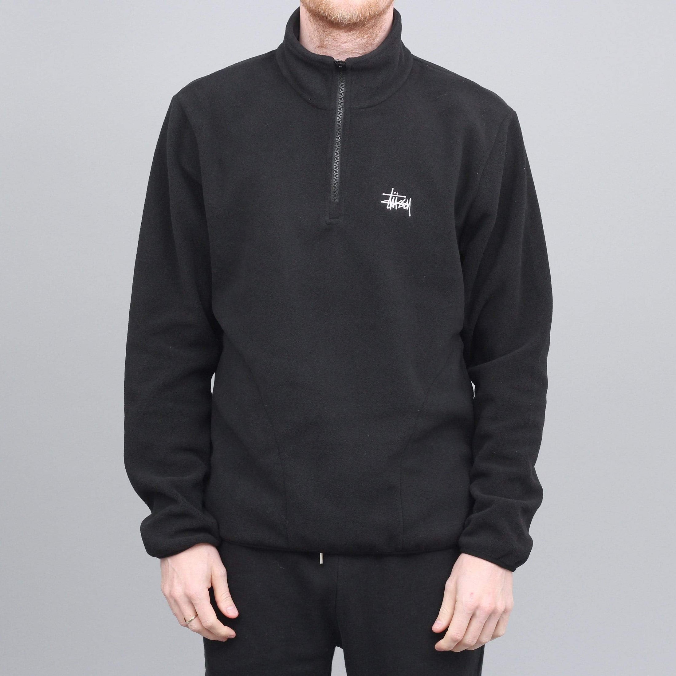 Stussy Basic Polar Fleece Mock Jacket Black