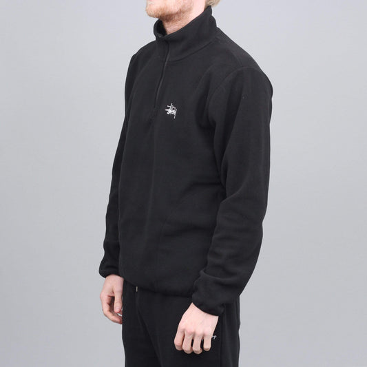 Stussy Basic Polar Fleece Mock Jacket Black